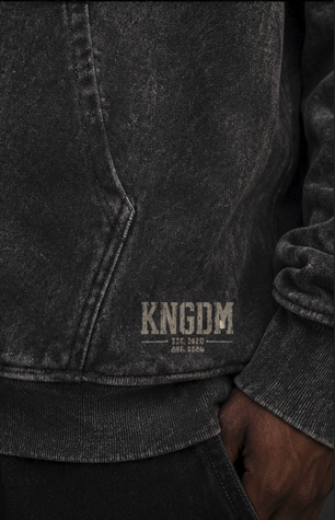 Heaven's Trend Faded Black Hoodie