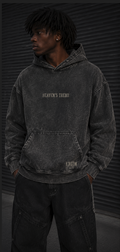 Heaven's Trend Faded Black Hoodie